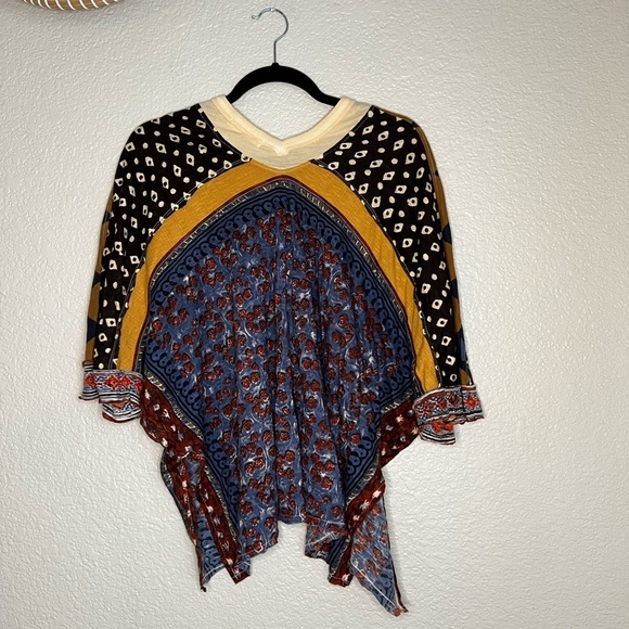 Free People Multicolor Patterned Blouse - Picture 1 of 7